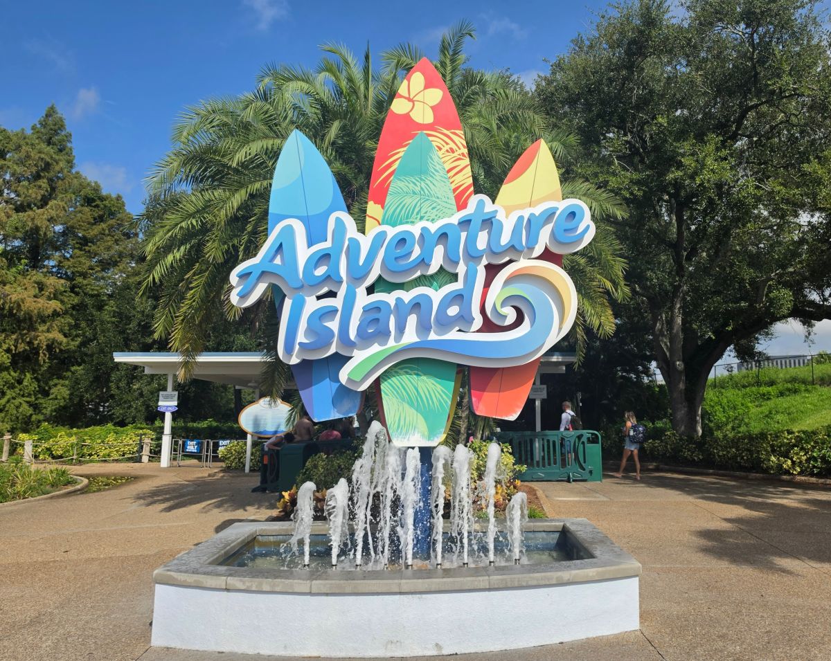 Adventure Island sign