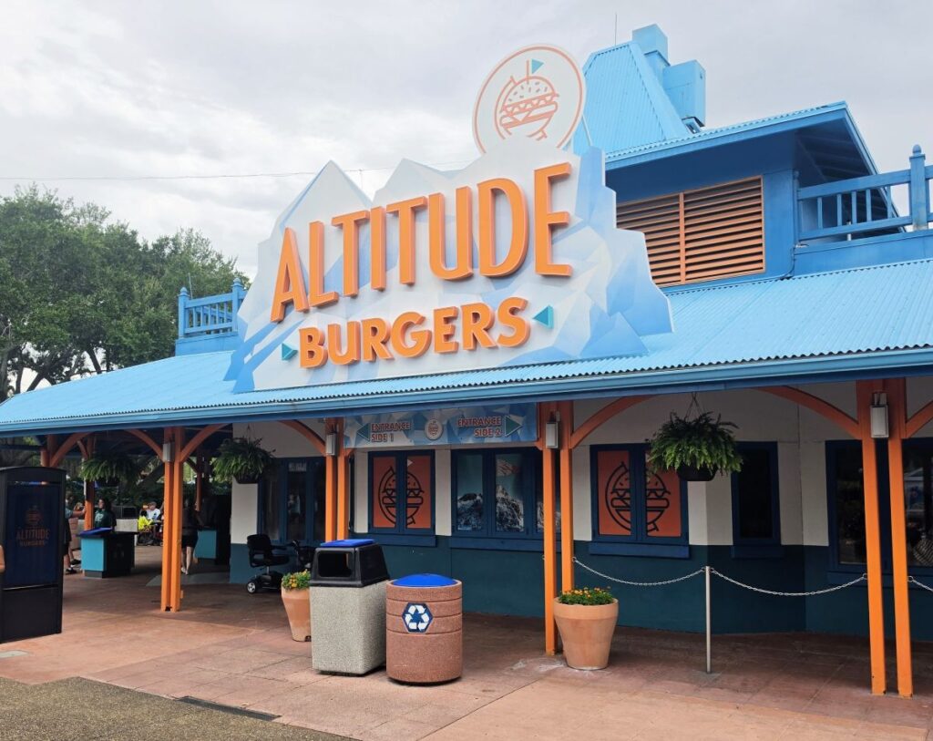 Exterior of Altitude Burgers at SeaWorld Orlando