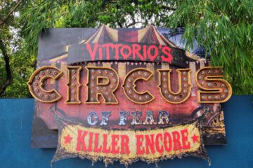 Howl-O-Scream rankings: Circus of Fear Killer encore signage