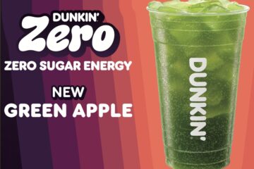 Dunkin Halloween Menu promotional image - Green Apple Dunkin' Zero