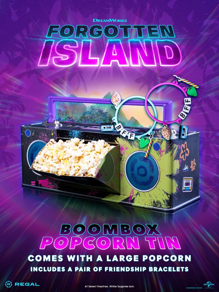Forgotten Island Popcorn Bucket Boom Box