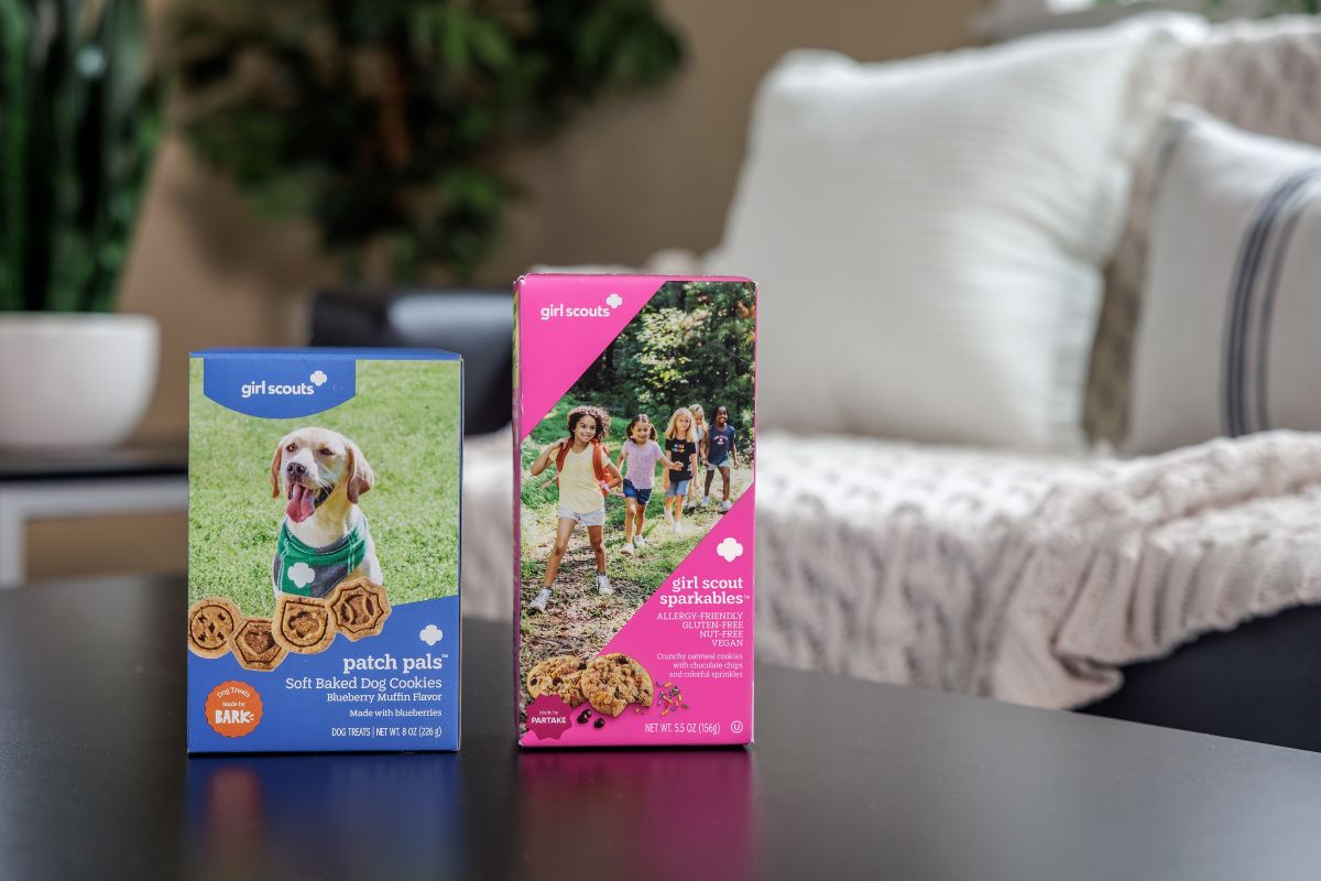 2027 Girl Scout Cookies displayed showing pet and allergy friendly options