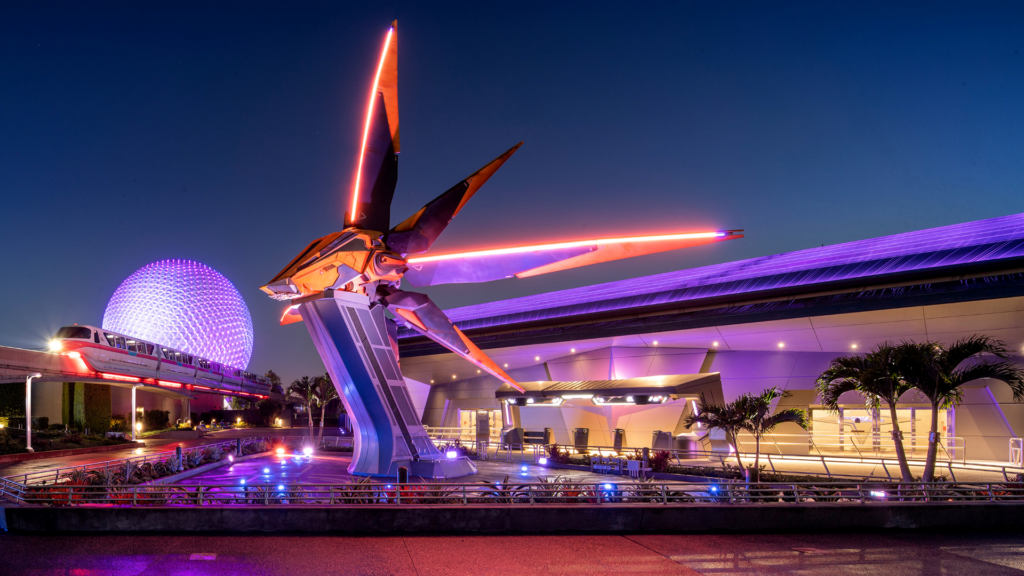 Guardians of the Galaxy Cosmic Rewind attraction
