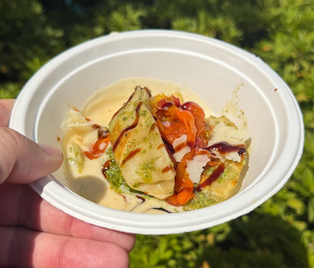 Gyozas of the Galaxy Epcot Food & Wine 2026 Basil Pesto Dumplings
