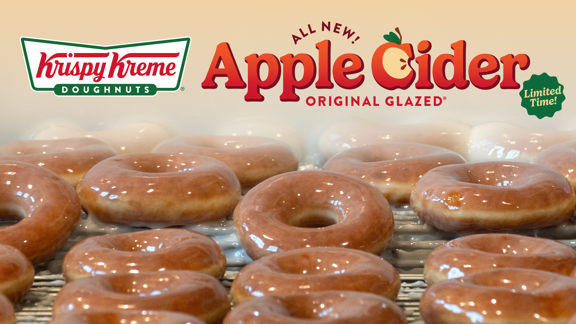 Krispy Kreme Apple Cider Doughnuts official image