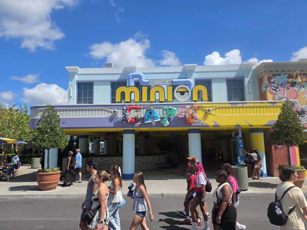 Exterior view of Minion Cafe at Universal Studios Florida