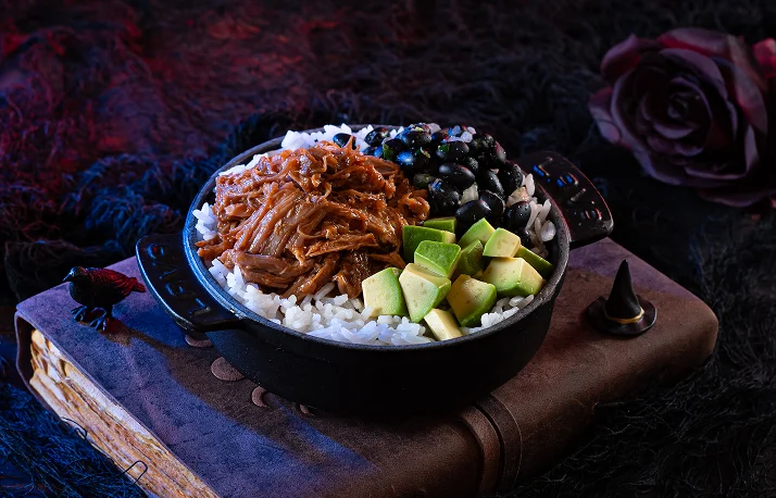 Taste of Terror Menu official photo of Mojo Rice Bowl