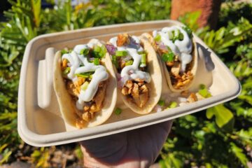Close-up of Pollo Asado Street Tacos at SeaWorld Orlando