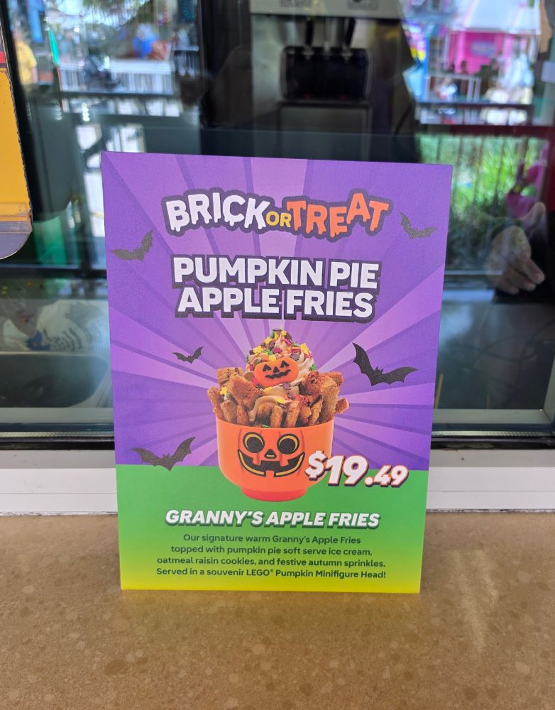 Pumpkin Pie Apple Fries Sign
