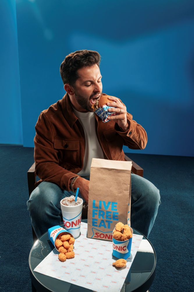 Baker Mayfield seen eating a Sonic Big Deal Meal