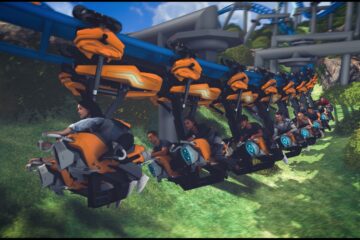 Thrill Glider Six Flags Magic Mountain concept rendering
