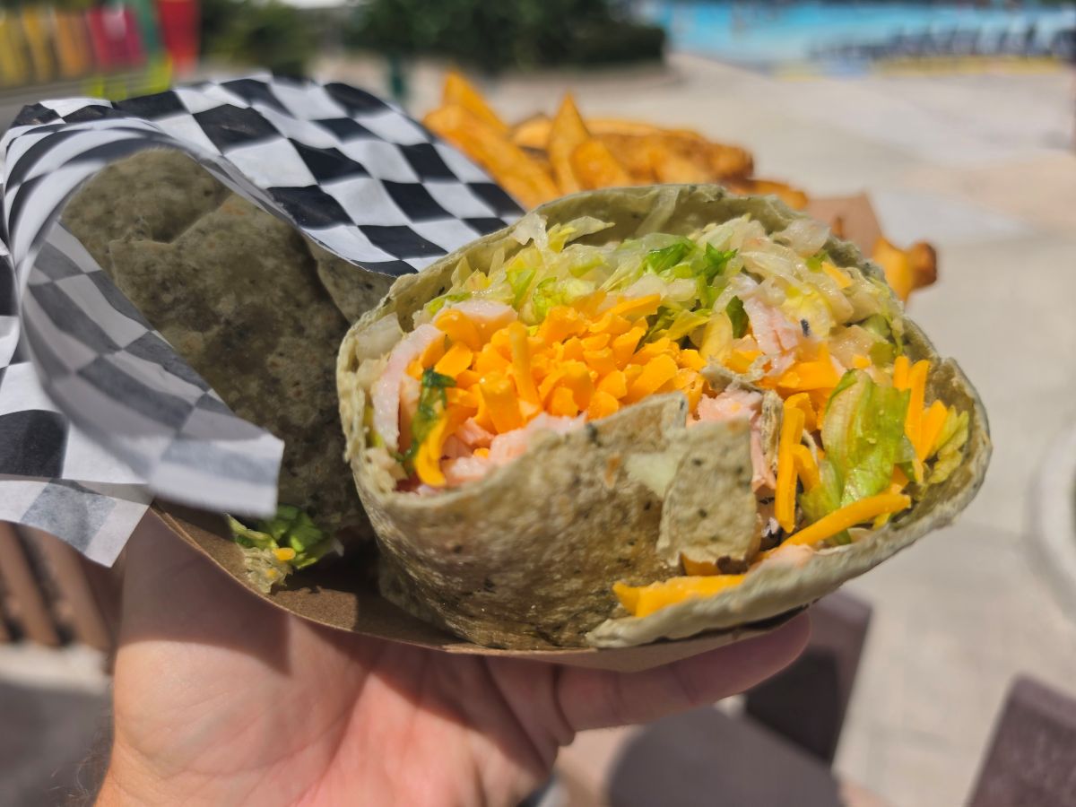 Turkey Wrap Kids Meal at Surfside Cafe Adventure Island