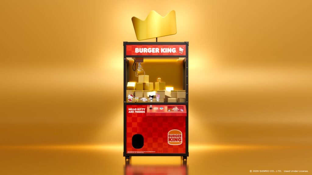 Burger King Hello Kitty Claw machine