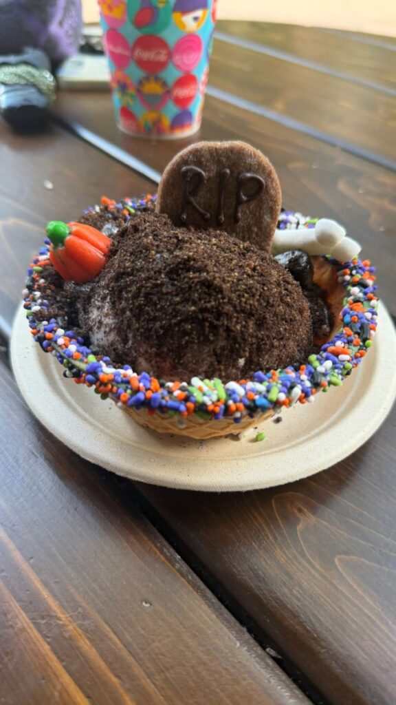 Terra Treats Fall Menu Boneyard Cookies and Scream Sundae