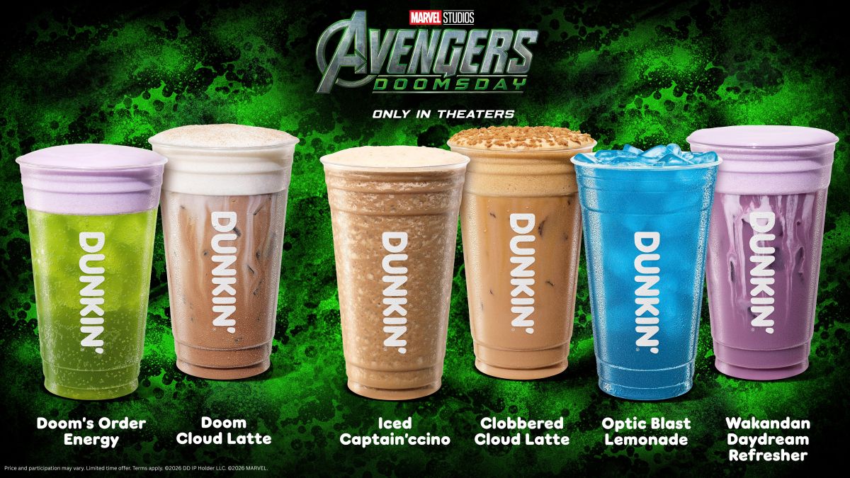 Dunkin Avengers Doomsday drink lineup