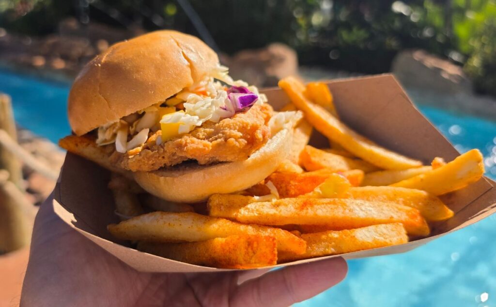 Honey Lime Chipotle Chicken Sandwich Platter Mango Market Aquatica Orlando