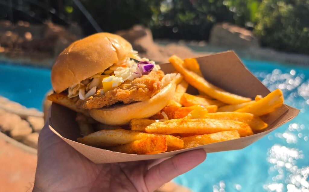Honey Lime Chipotle Chicken Sandwich Platter Mango Market Aquatica Orlando