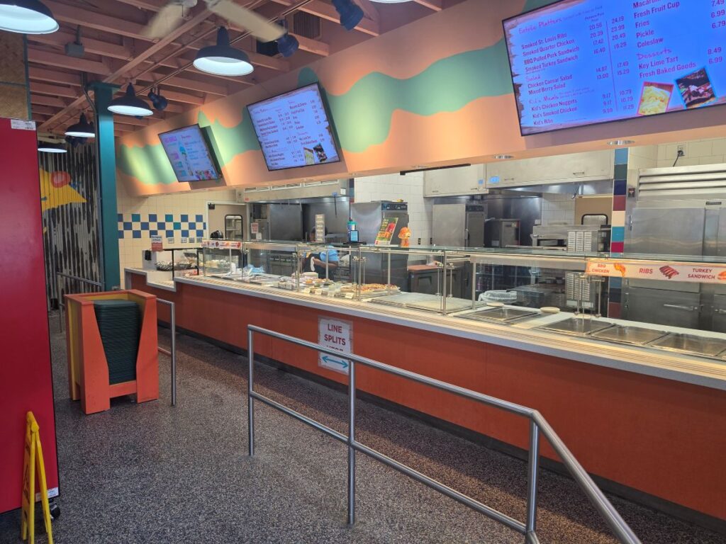 Mango Joe's Beach Cafe at Adventure Island ordering queue