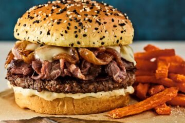 Red Robin Prime Rib Stack Burger