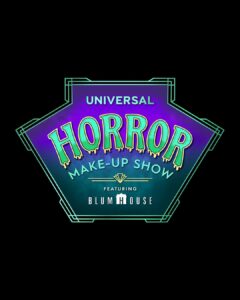 Universal Horror Make-Up Show Featuring Blumhouse logo