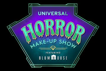 Universal Horror Make-Up Show Featuring Blumhouse logo