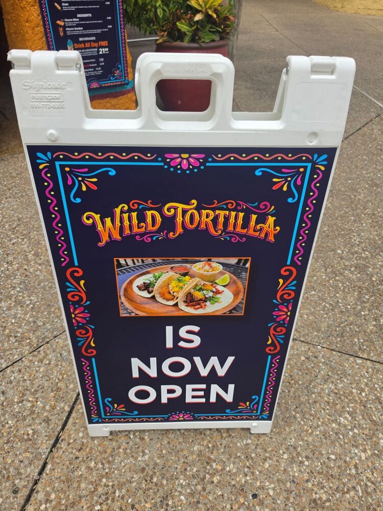 The Wild Tortilla Busch Gardens Tampa sign