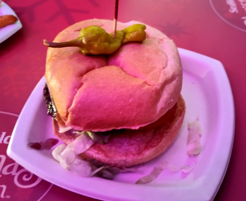 Bison Burger on SeaWorld Christmas Celebration Menu